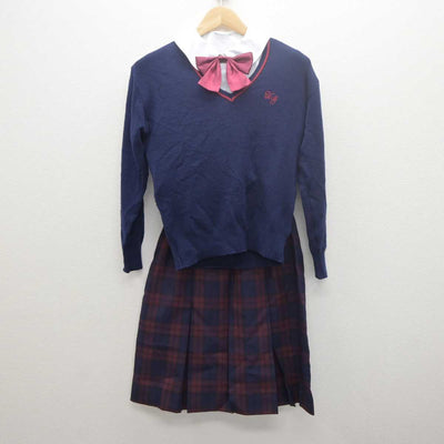 【中古】埼玉県 浦和学院高等学校 女子制服 5点 (ブレザー・ニット・シャツ・スカート) sf061450