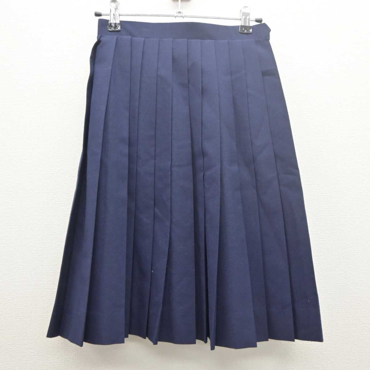 【中古】埼玉県 与野東中学校 女子制服 4点 (ベスト・シャツ・スカート) sf061454