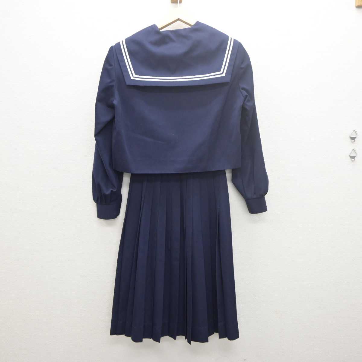 【中古】愛知県 八幡中学校 女子制服 3点 (セーラー服・スカート) sf061457