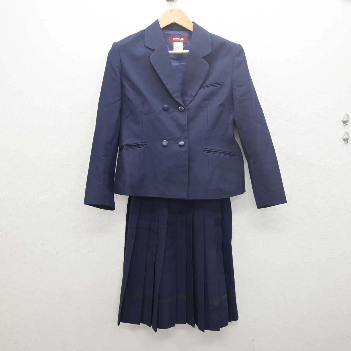 【中古】岡山県 津山高等学校 女子制服 3点 (ブレザー・ベスト・スカート) sf061460