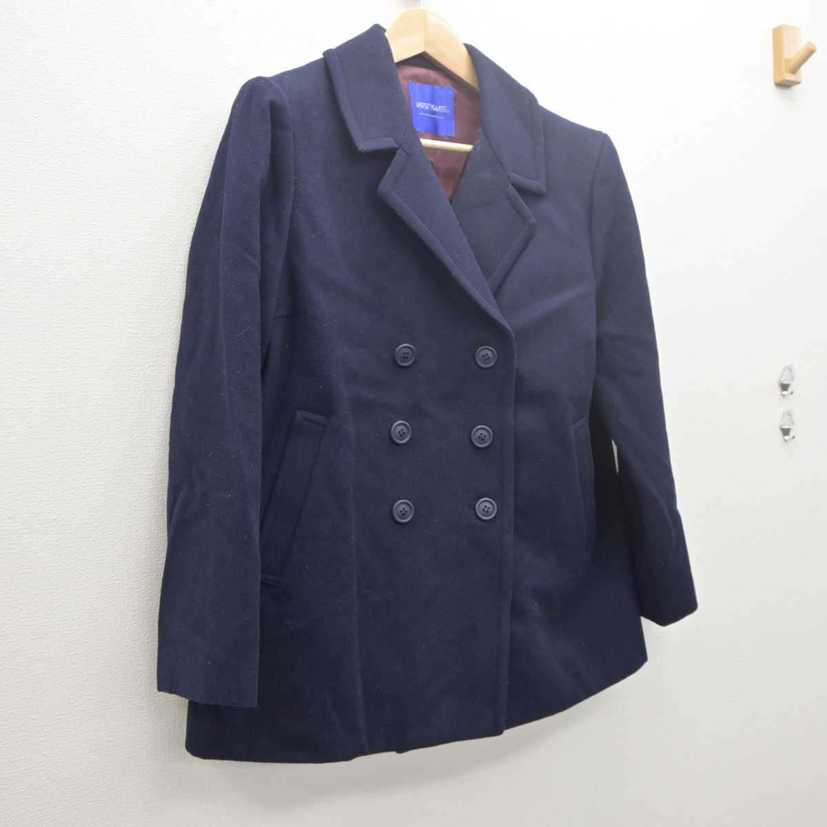 【中古】岡山県 津山高等学校 女子制服 1点 (コート) sf061462