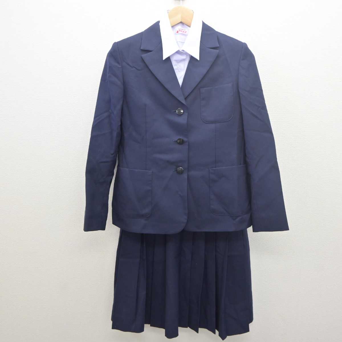 【中古】神奈川県 荻野中学校 女子制服 3点 (ブレザー・シャツ・スカート) sf061466