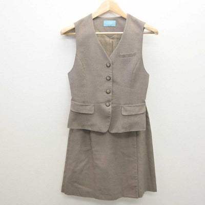 【中古】 事務服 女子制服 2点 (ベスト・スカート) sf061471