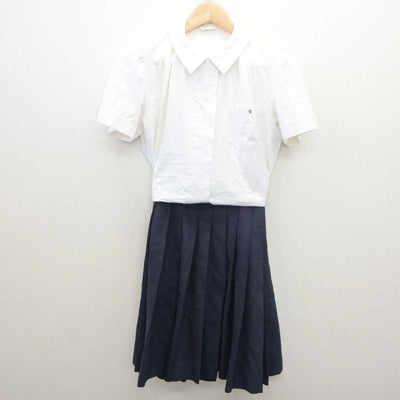 【中古】大阪府 開明高等学校/旧制服 女子制服 3点 (シャツ・ニット・スカート) sf061472