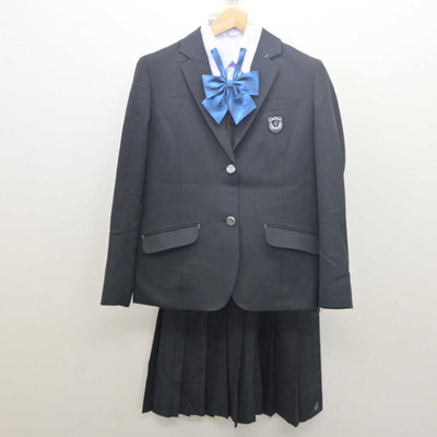 【中古】大阪府 大阪暁光高等学校 女子制服 5点 (ブレザー・シャツ・ニット・スカート) sf061476