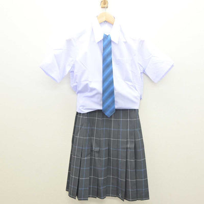 【中古】大阪府 大阪暁光高等学校 女子制服 4点 (シャツ・シャツ・スカート) sf061477