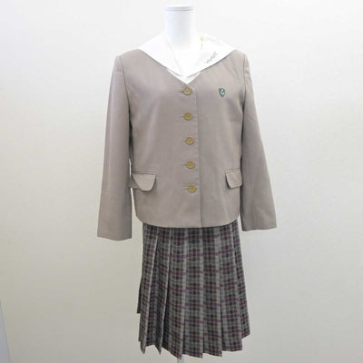 【中古】愛知県 名城大学附属高等学校 女子制服 3点 (ブレザー・セーラー服・スカート) sf061482