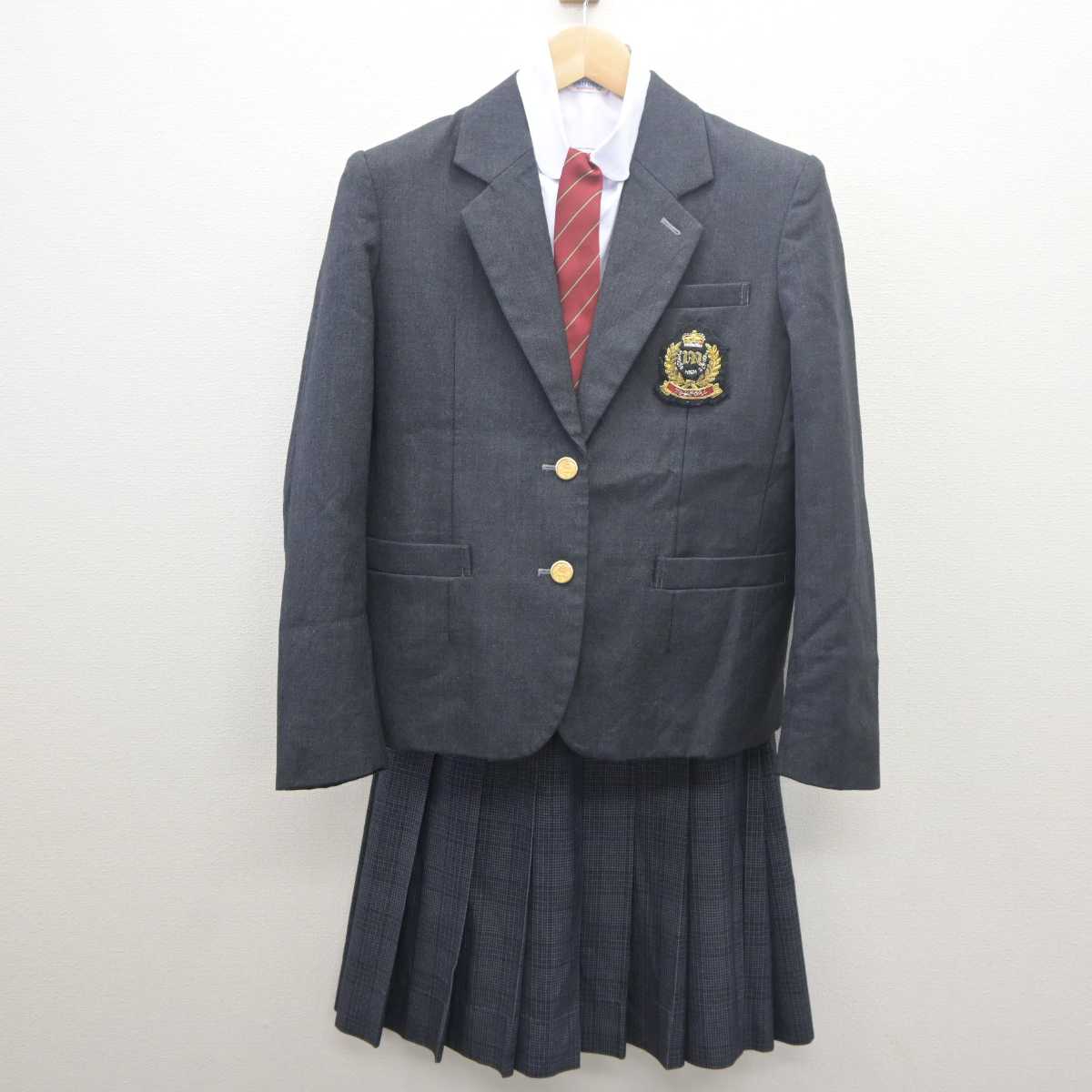 【中古】愛知県 三好高等学校 女子制服 4点 (ブレザー・シャツ・スカート) sf061492