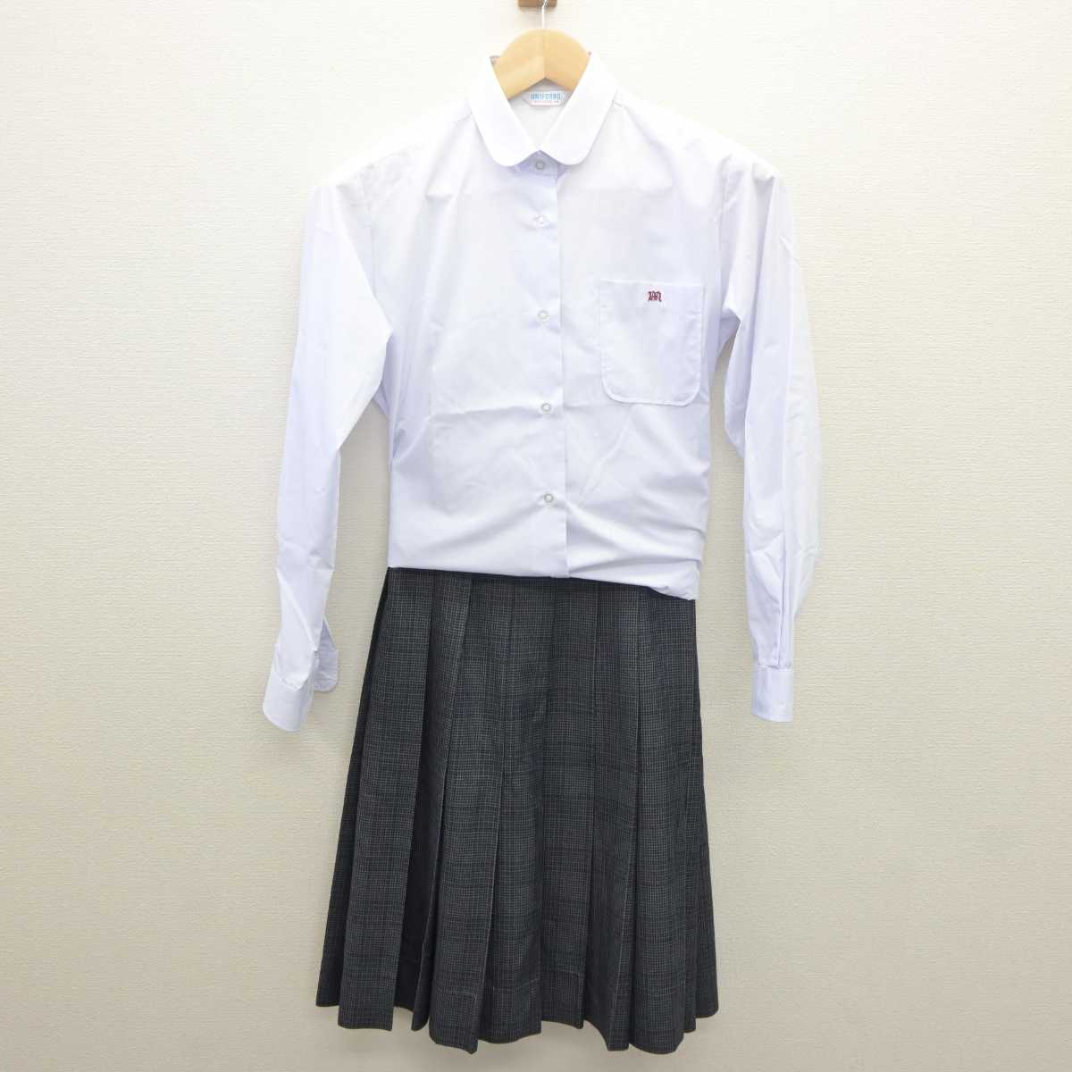 【中古】愛知県 三好高等学校 女子制服 4点 (ブレザー・シャツ・スカート) sf061492