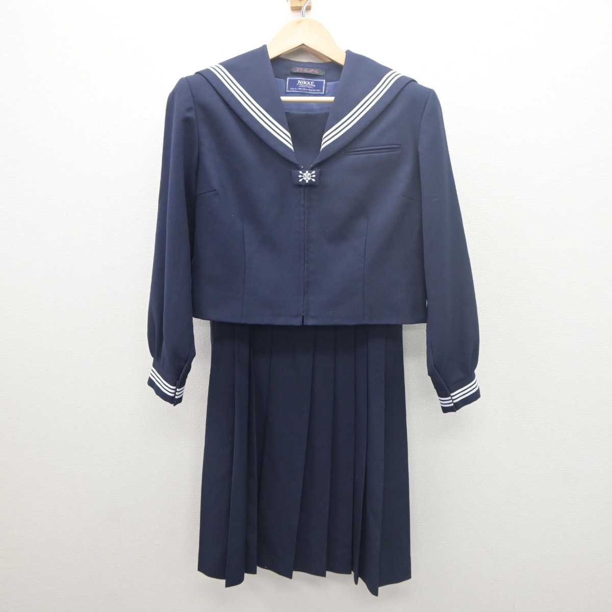 【中古】埼玉県 三郷市立北中学校 女子制服 2点 (セーラー服・ジャンパースカート) sf061503