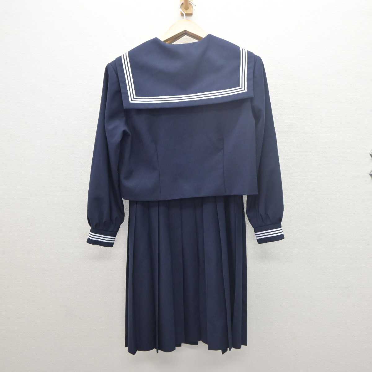 【中古】埼玉県 三郷市立北中学校 女子制服 2点 (セーラー服・ジャンパースカート) sf061503