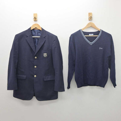 【中古】東京都 拓殖大学第一高等学校 男子制服 2点 (ブレザー・ニット) sf061513