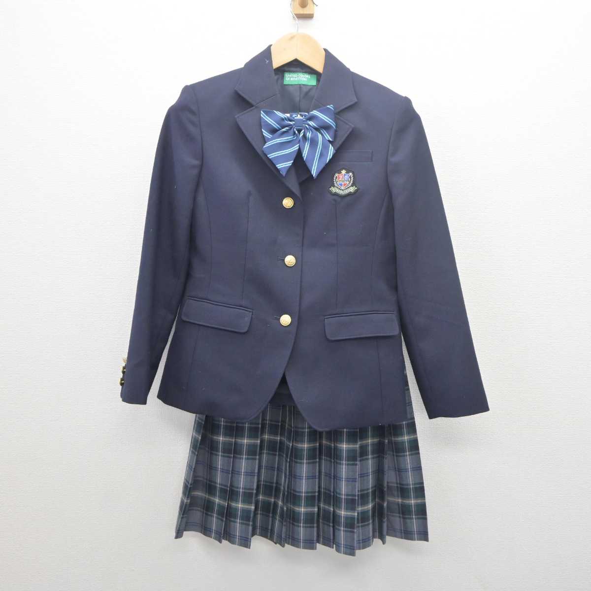 【中古】大阪府 城南学園高等学校 女子制服 3点 (ブレザー・スカート) sf061525