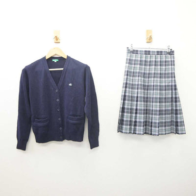 【中古】大阪府 城南学園高等学校 女子制服 2点 (ニット・スカート) sf061526