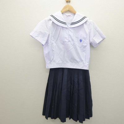 【中古】石川県 西南部中学校 女子制服 2点 (セーラー服・スカート) sf061558