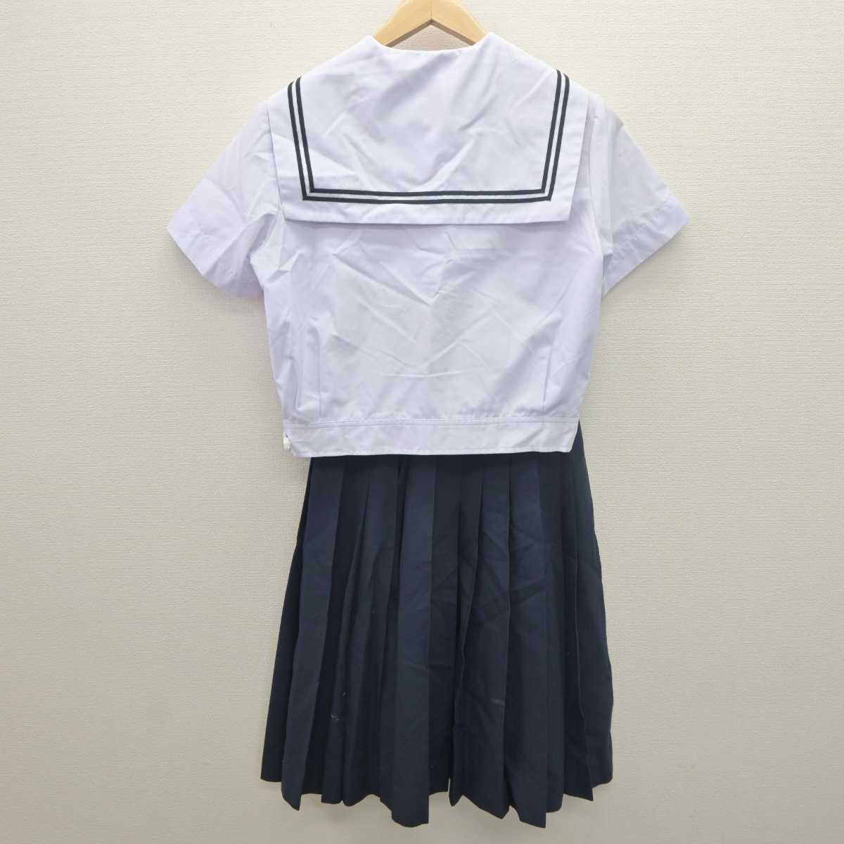 【中古】石川県 西南部中学校 女子制服 2点 (セーラー服・スカート) sf061558