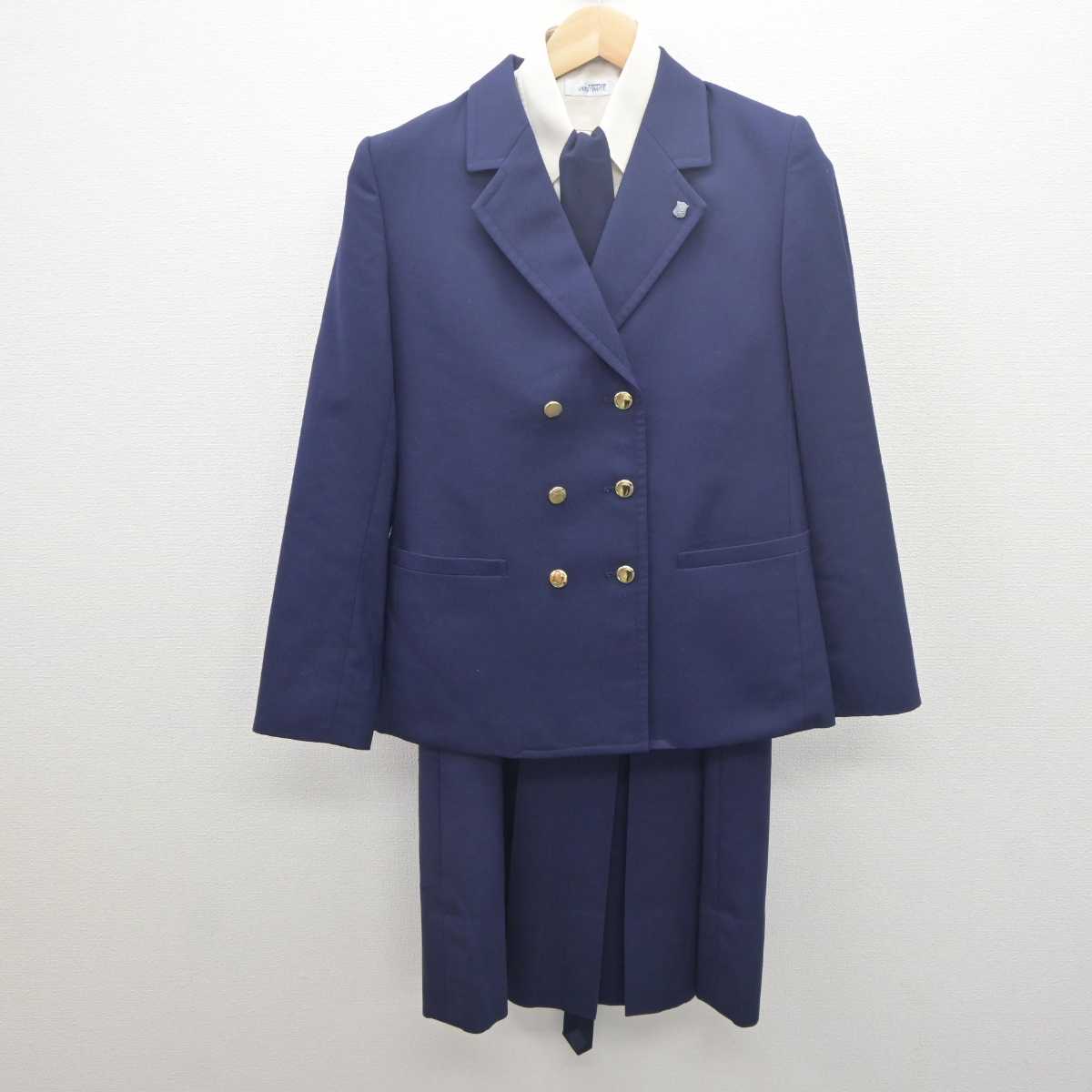 【中古】神奈川県 清泉女学院高等学校 女子制服 3点 (ブレザー・シャツ・ジャンパースカート) sf061561