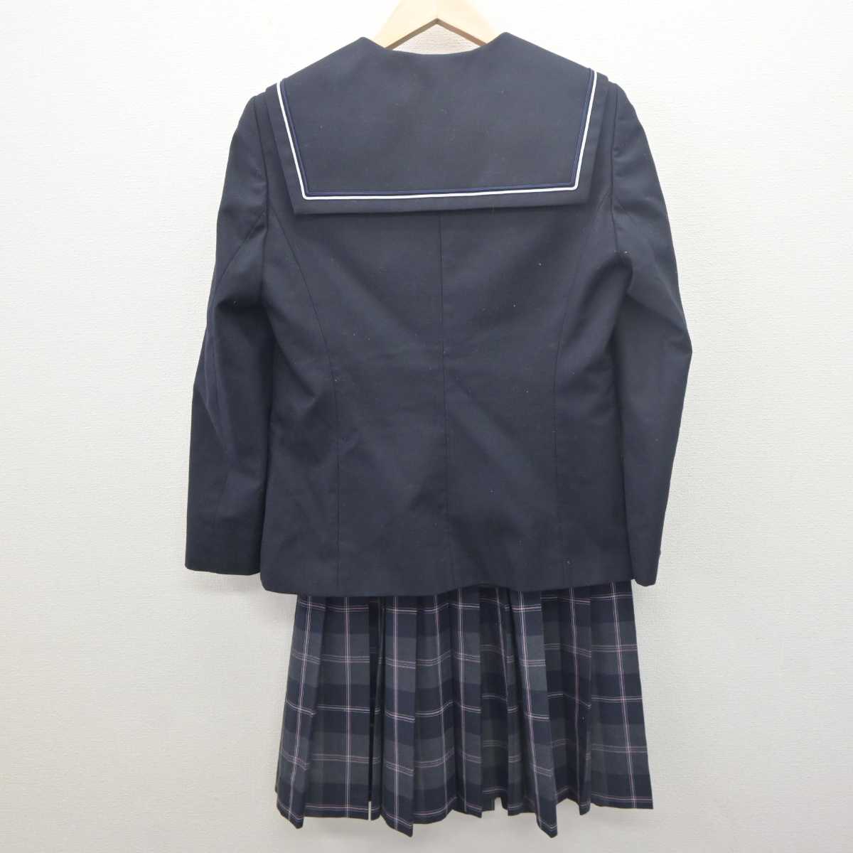 【中古】千葉県 花見川中学校 女子制服 4点 (ブレザー・スカート) sf061569