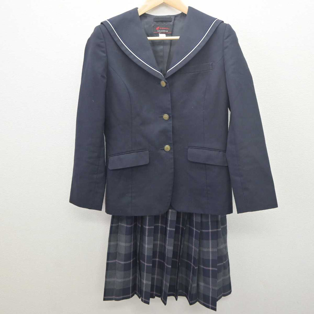 【中古】千葉県 花見川中学校 女子制服 3点 (セーラー服・スカート) sf061570