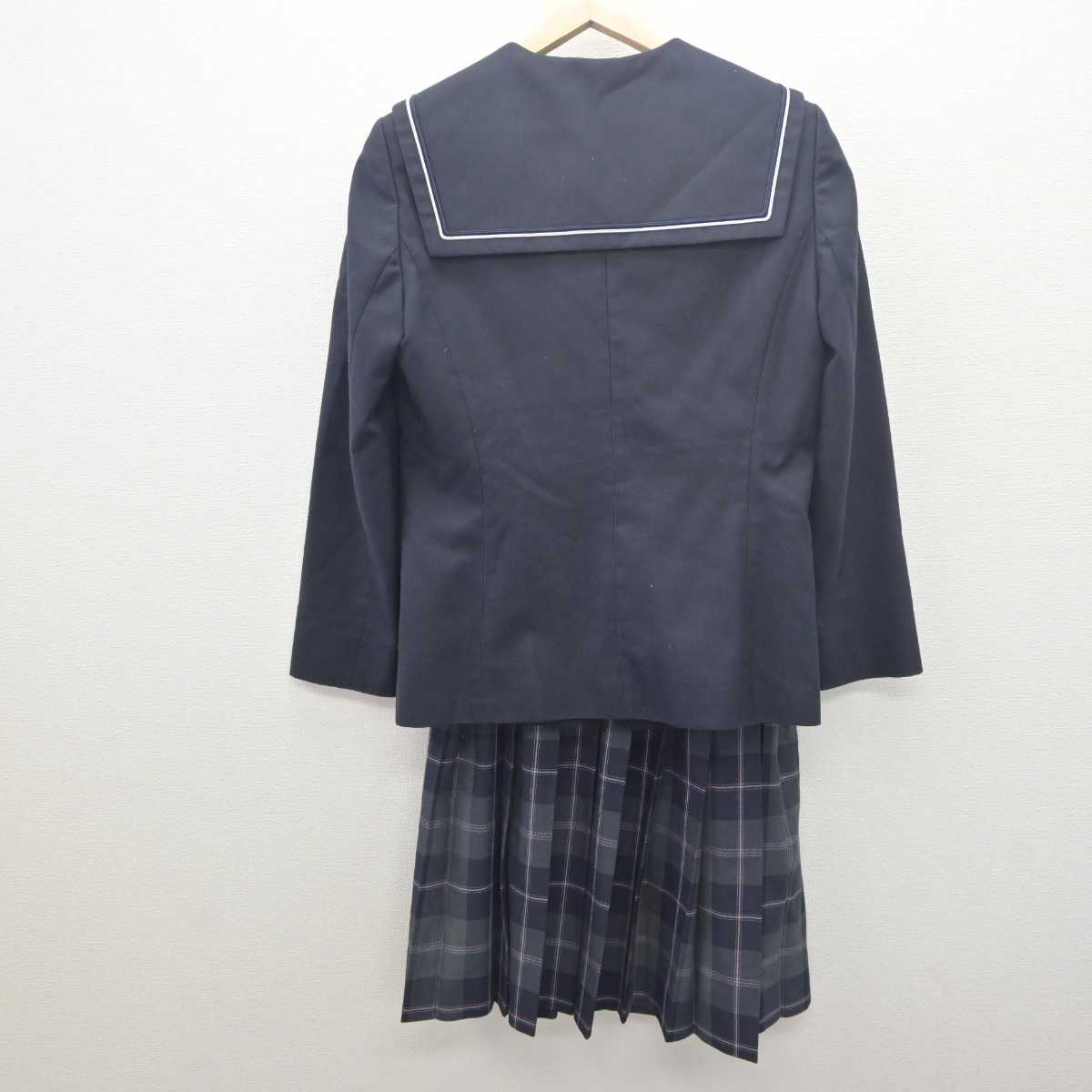 【中古】千葉県 花見川中学校 女子制服 3点 (セーラー服・スカート) sf061570