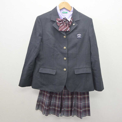 【中古】千葉県 植草学園大学附属高等学校 女子制服 4点 (ブレザー・シャツ・スカート) sf061571