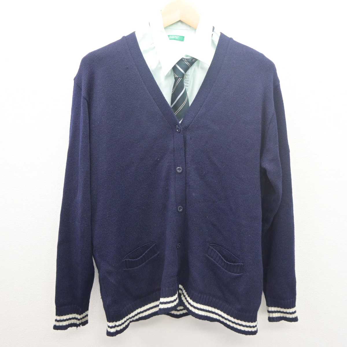 【中古】千葉県 植草学園大学附属高等学校 女子制服 3点 (ニット・シャツ) sf061572