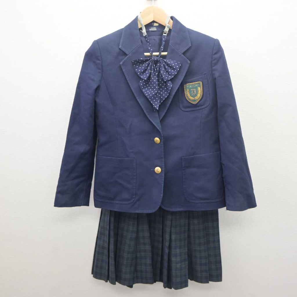 【中古】福岡県 第一薬科大学附属高等学校 女子制服 4点 (ブレザー・ベスト・スカート) sf061574