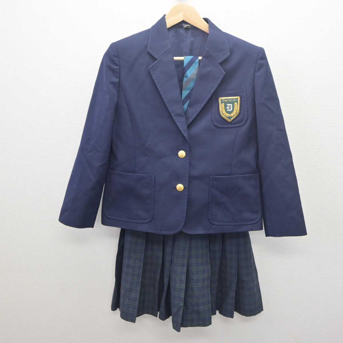 【中古】福岡県 第一薬科大学附属高等学校 女子制服 3点 (ブレザー・スカート) sf061575