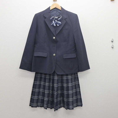 【中古】千葉県 おゆみ野南中学校 女子制服 4点 (ブレザー・ニット・スカート) sf061580