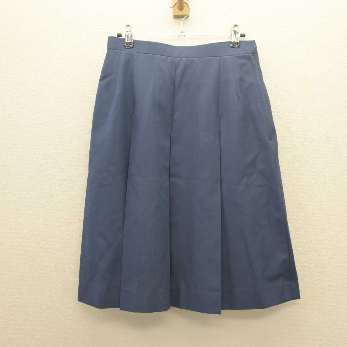 【中古】千葉県 泉谷中学校 女子制服 3点 (ニットベスト・シャツ・スカート) sf061583