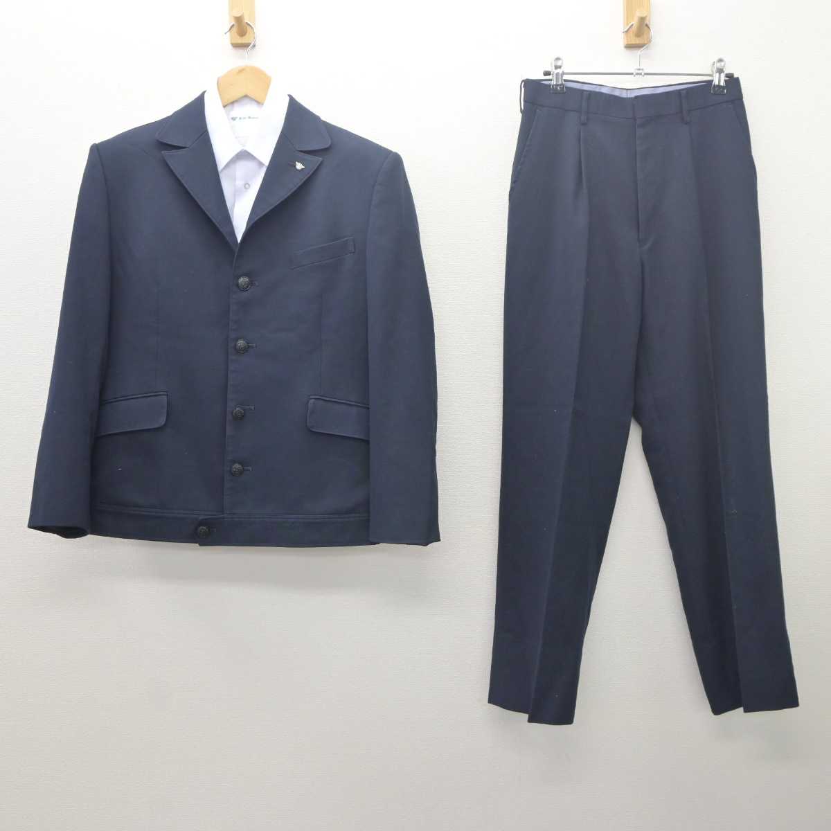 【中古】神奈川県 栄光学園高等学校 男子制服 3点 (学ラン・シャツ・ズボン) sf061585