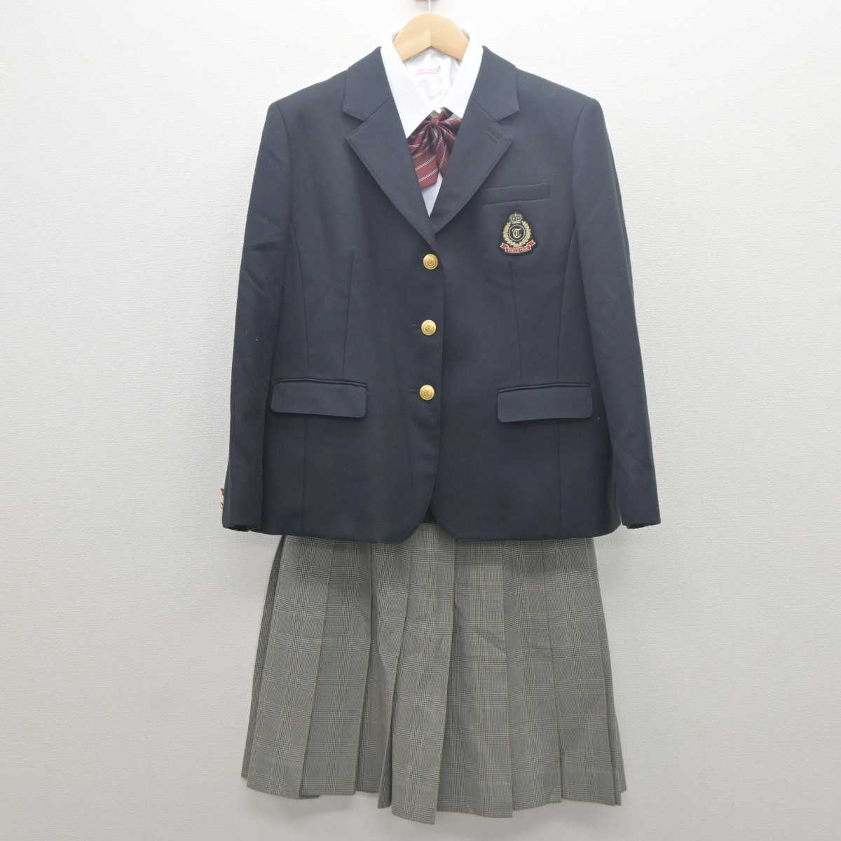 【中古】東京都 東洋高等学校 女子制服 4点 (ブレザー・シャツ・スカート) sf061602