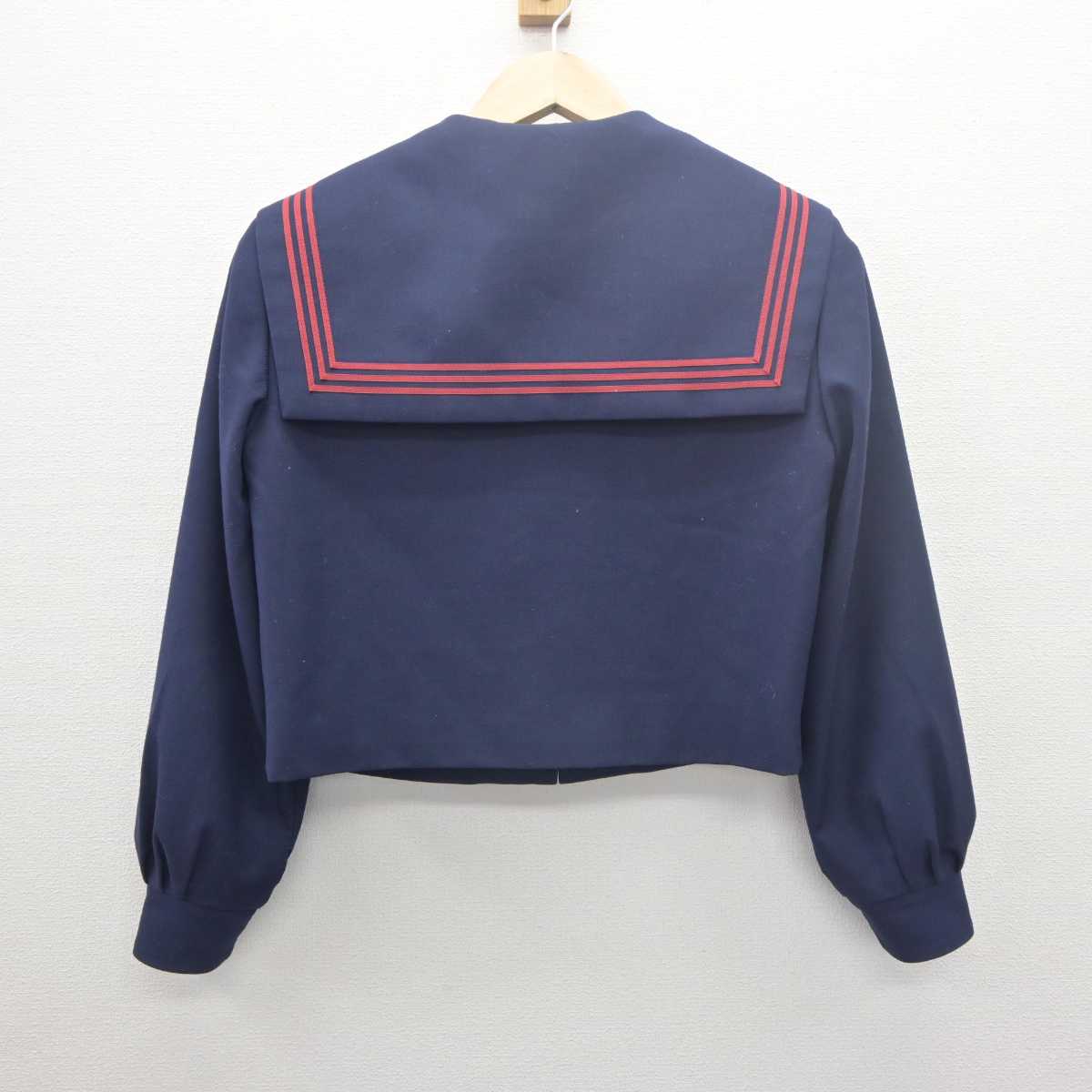 【中古】福岡県 後藤寺中学校 女子制服 3点 (セーラー服・スカート) sf061609