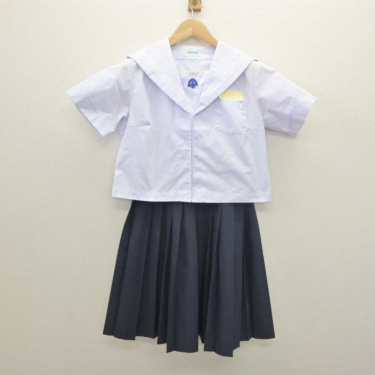 【中古】福岡県 後藤寺中学校 女子制服 3点 (セーラー服・スカート) sf061610