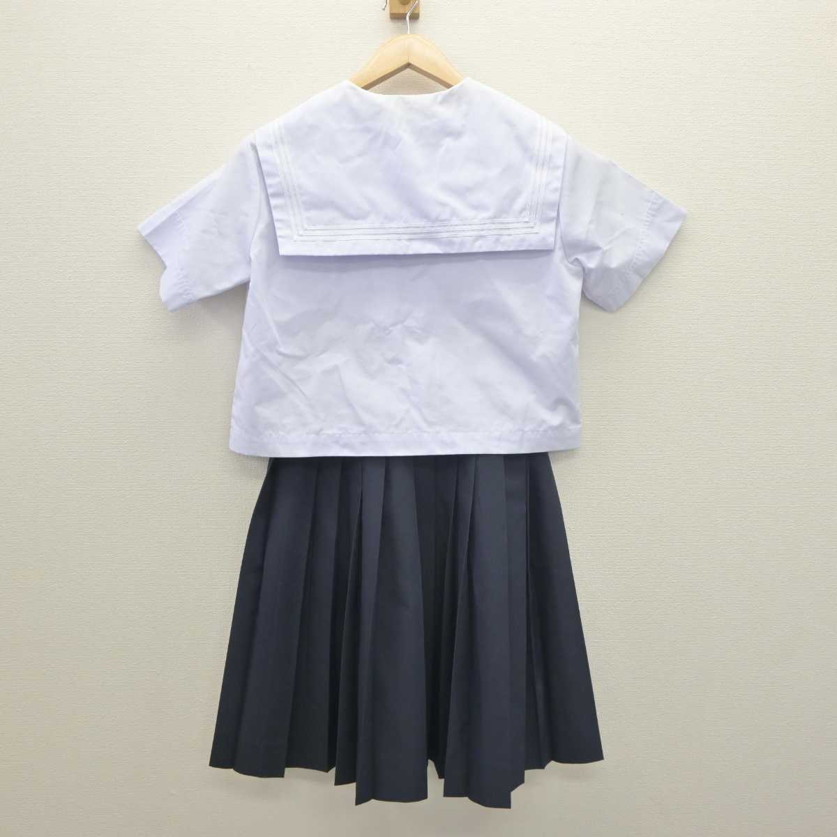 【中古】福岡県 後藤寺中学校 女子制服 3点 (セーラー服・スカート) sf061610