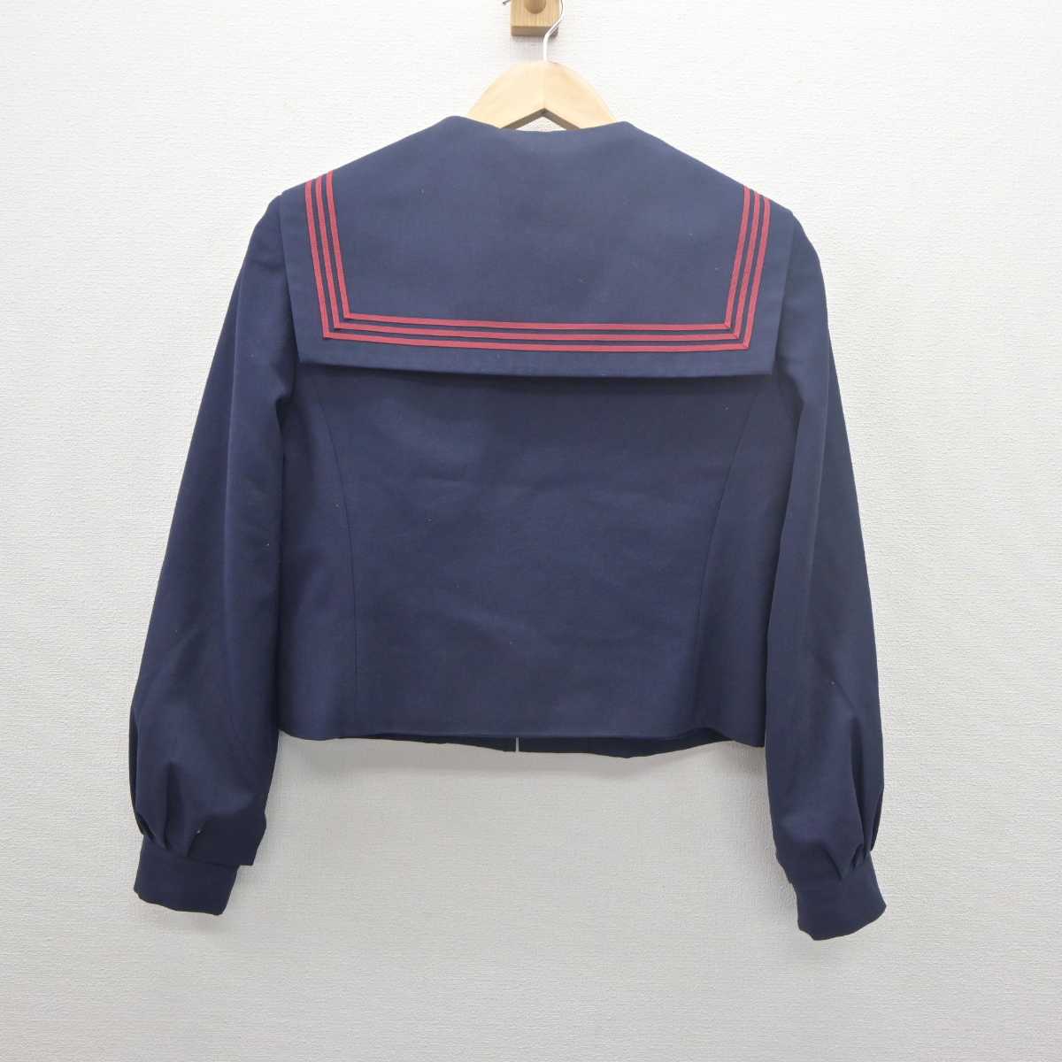 【中古】福岡県 後藤寺中学校 女子制服 4点 (セーラー服・スカート・スカート) sf061613