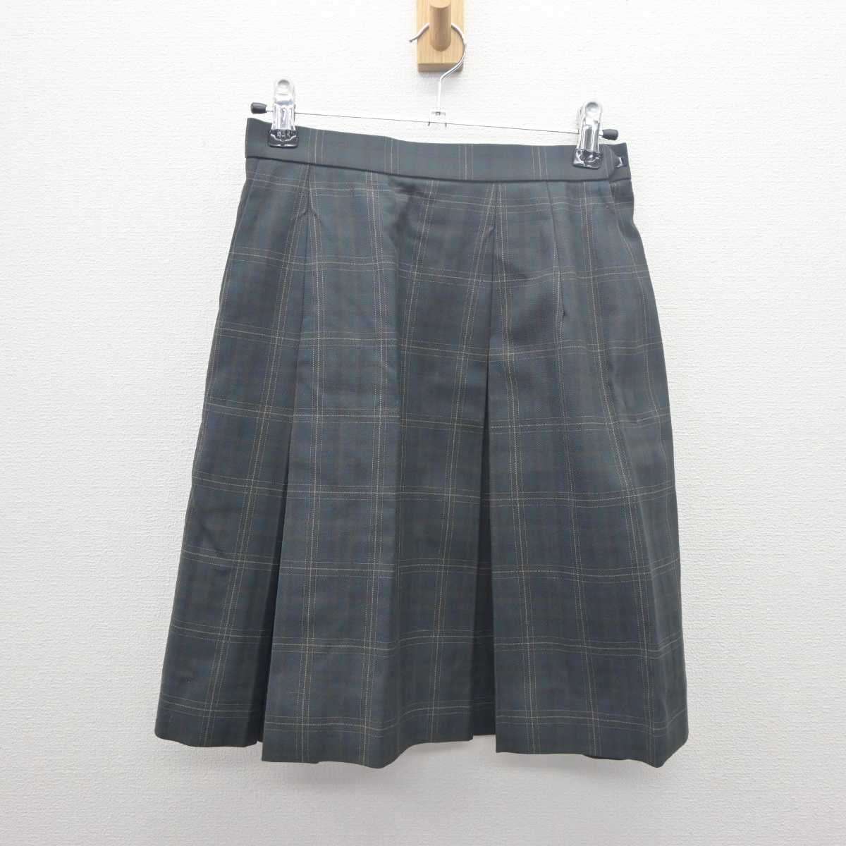 【中古】茨城県 常磐大学高等学校 女子制服 2点 (ベスト・スカート) sf061616