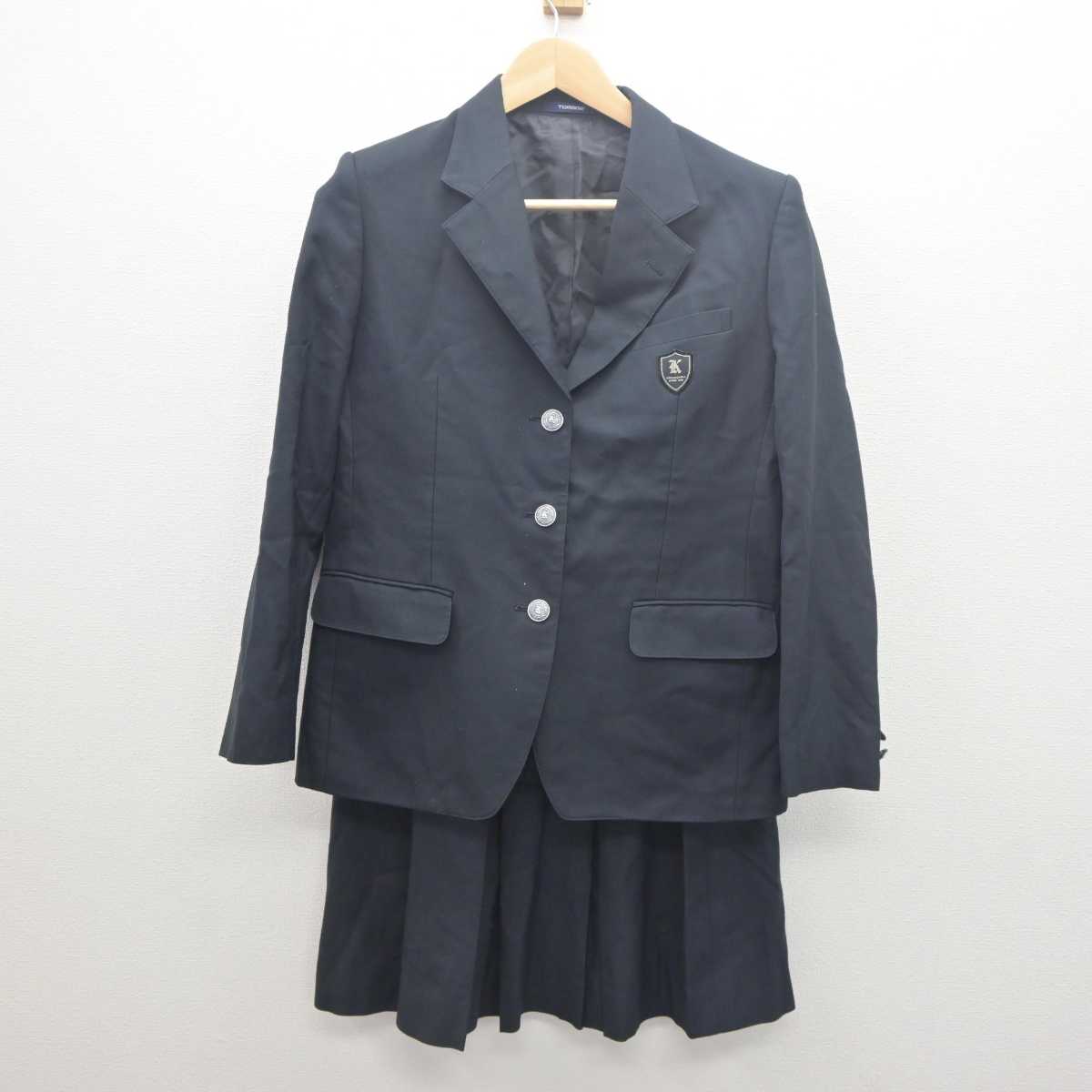 【中古】愛知県 鶴城丘高等学校 女子制服 2点 (ブレザー・スカート) sf061620