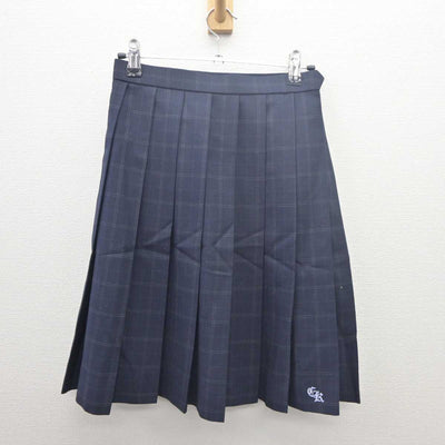 【中古】千葉県 千葉経済大学附属高等学校 女子制服 4点 (ブレザー・ニット・スカート) sf061626