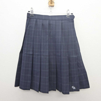 【中古】千葉県 千葉経済大学附属高等学校 女子制服 2点 (シャツ・スカート) sf061627