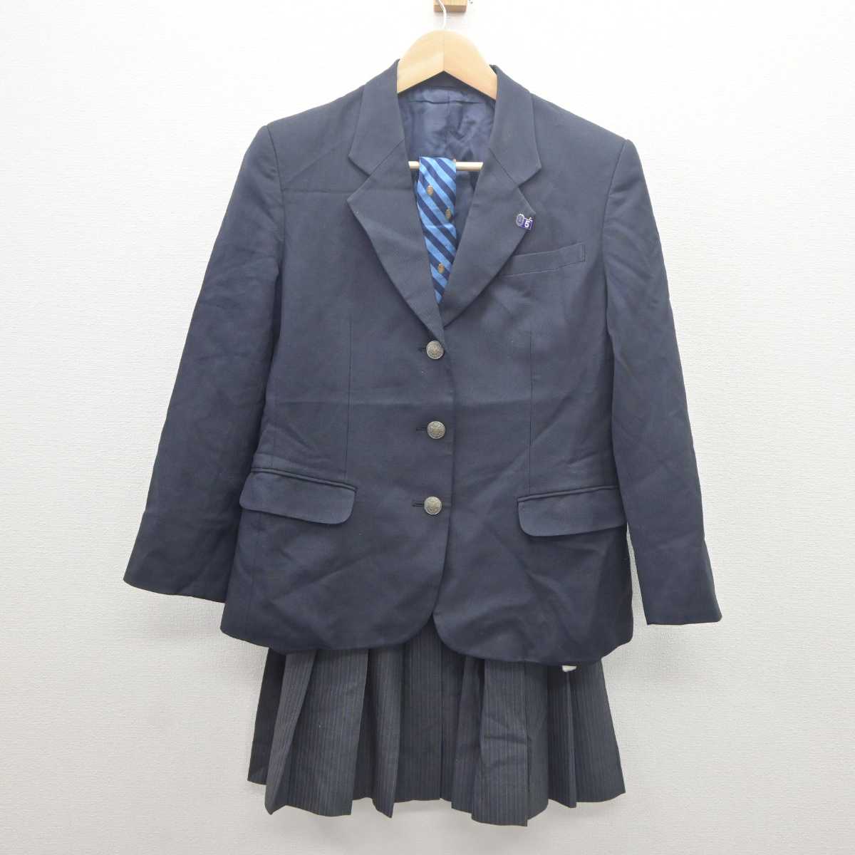 【中古】東京都 東京都立農業高等学校 女子制服 4点 (ブレザー・スカート) sf061632