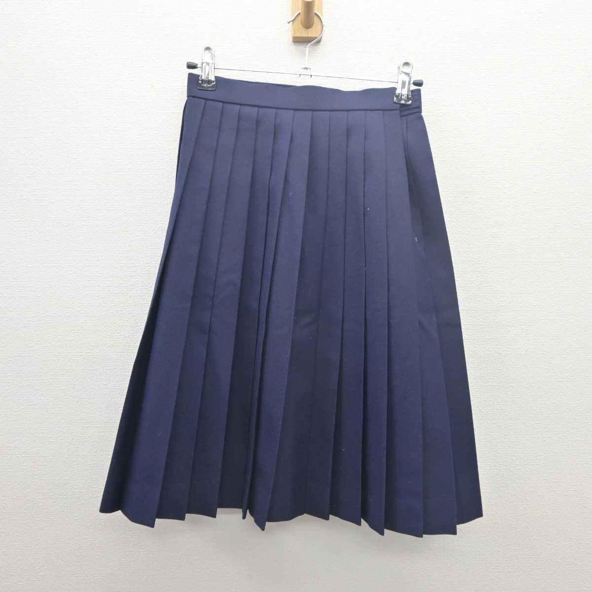 【中古】石川県 北陸学院高等学校 女子制服 2点 (ニット・スカート) sf061634