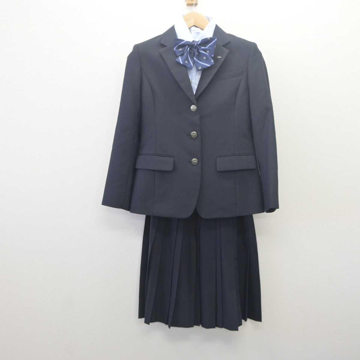 【中古】兵庫県 六甲アイランド高等学校 女子制服 6点 (ブレザー・シャツ・スカート) sf061635