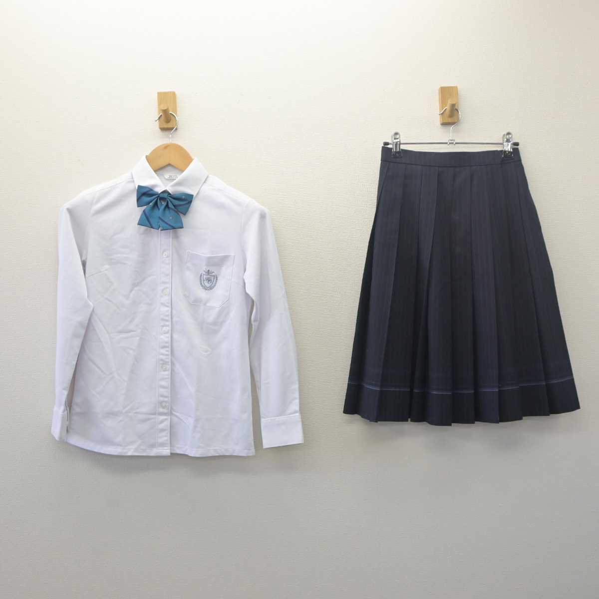 【中古】大阪府 東大谷高等学校 女子制服 3点 (シャツ・スカート) sf061640