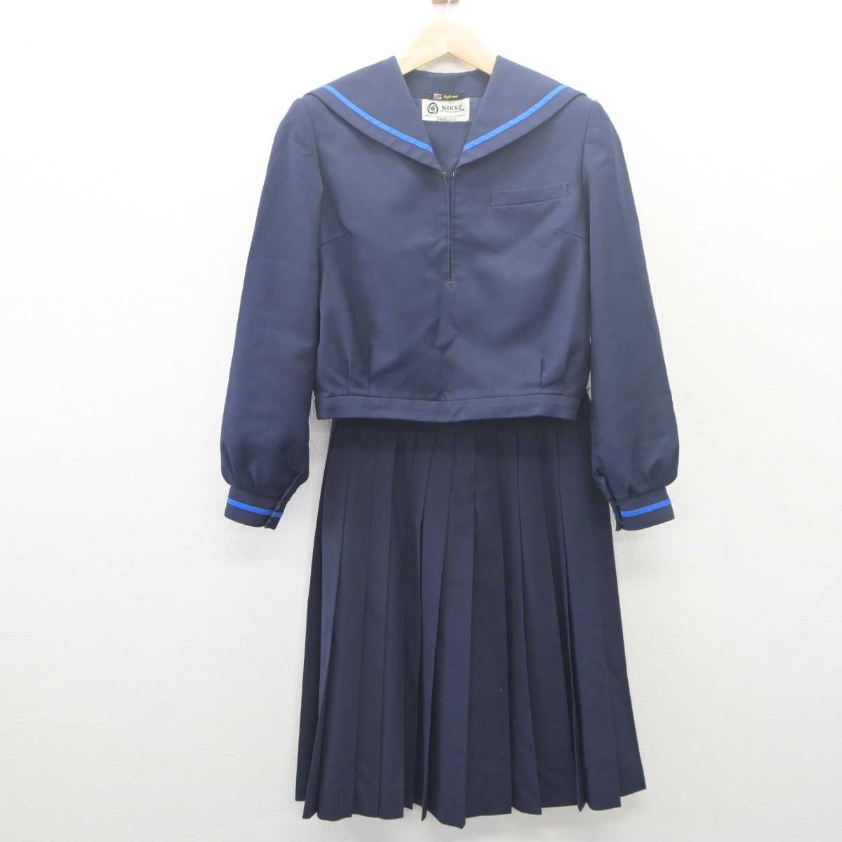 【中古】石川県 津幡南中学校 女子制服 2点 (セーラー服・スカート) sf061646