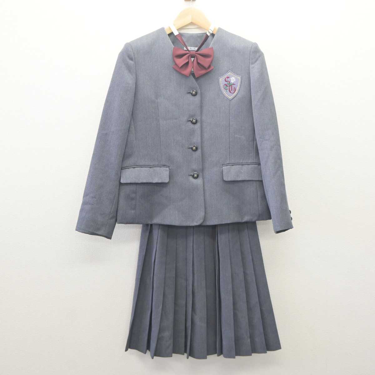 【中古】東京都 星美学園中学校高等学校/旧制服 女子制服 4点 (ブレザー・ベスト・スカート) sf061648