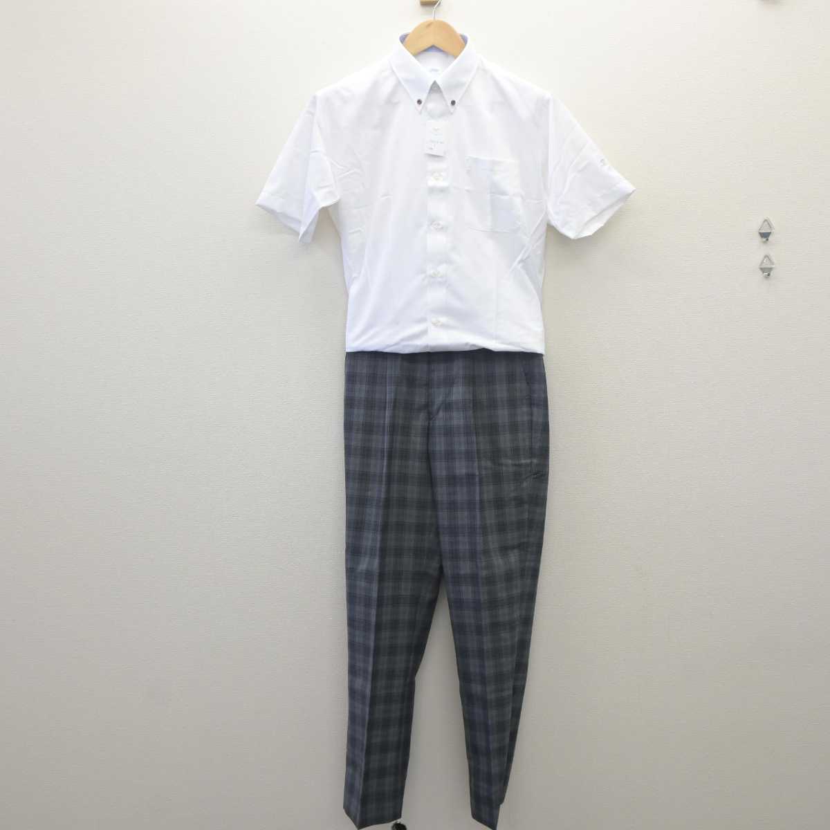 【中古】栃木県 作新学院高等学校 男子制服 4点 (シャツ・ズボン) sf061658