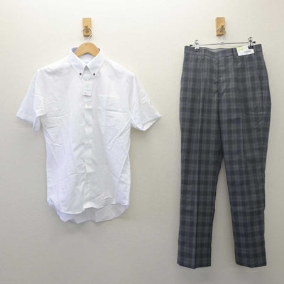 【中古】栃木県 作新学院高等学校 男子制服 4点 (シャツ・ズボン) sf061658