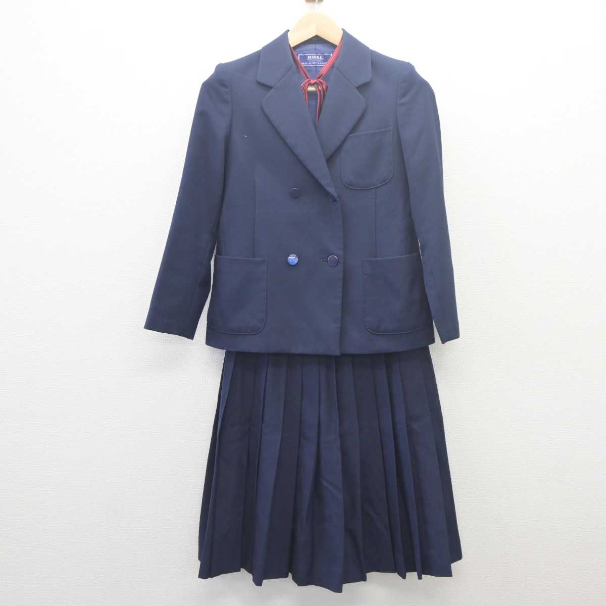 【中古】栃木県 宝木中学校 女子制服 3点 (ブレザー・スカート) sf061661