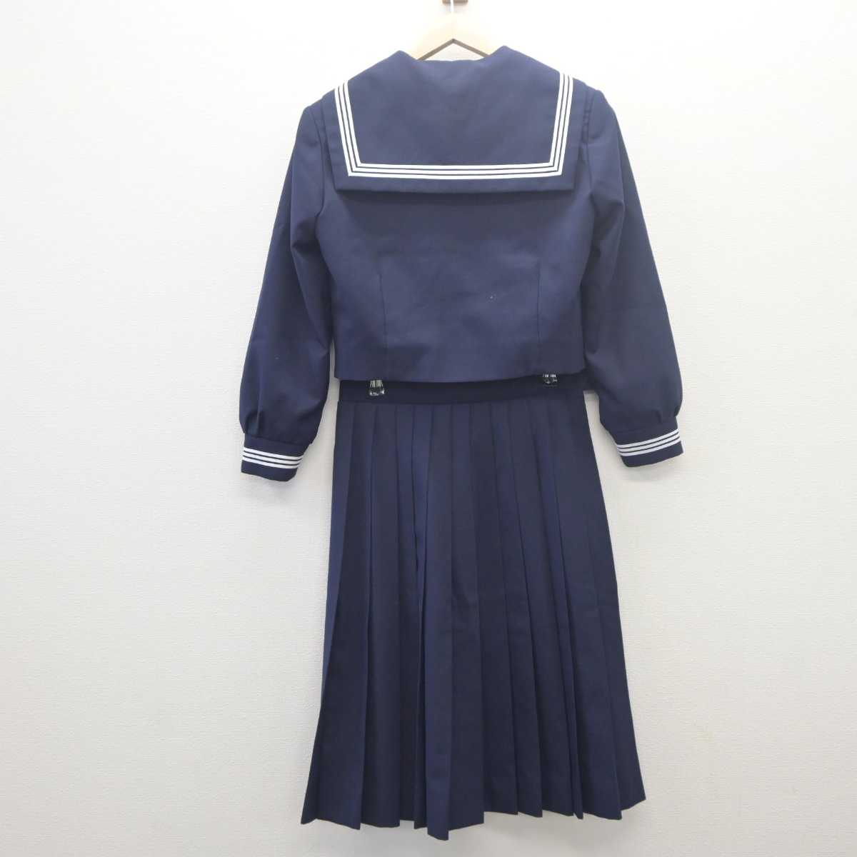 【中古】千葉県 高津中学校 女子制服 3点 (セーラー服・スカート) sf061663